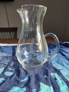Princess House Pitcher with Handle & Pour Spout, Glossy Finish