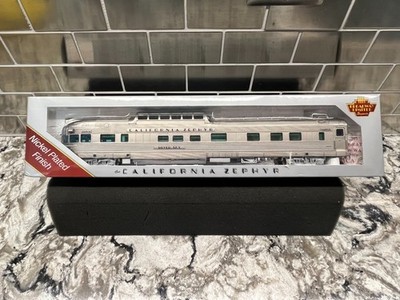 HO Broadway Limited 522 California Zephyr D&RGW  Silver Sky  Dome Observation