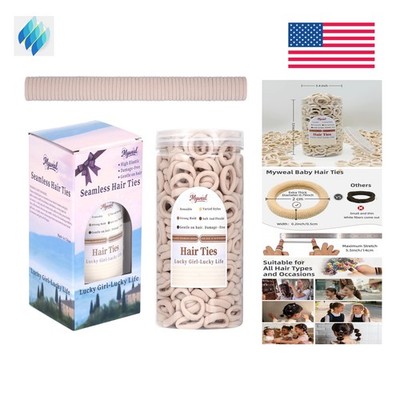 500PCS Baby Hair Ties No Damage, Toddlers Hair Bands for Little Girls Kids | ...