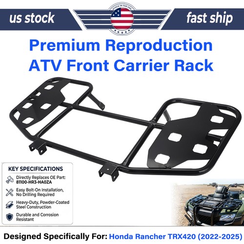 NEW FOR HONDA RANCHER TRX420 22 23 24 25 FRONT CARRIER RACK PART 81100-HR3-HA0ZA