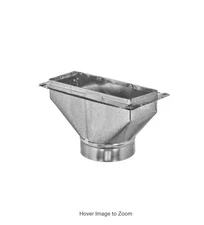 Master Flow 8 in. x 4 in. to 6 in. Register Box with Flange #1