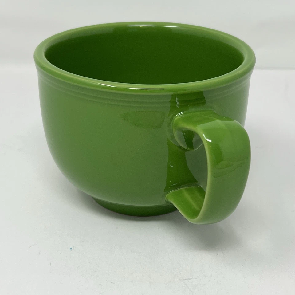 Vintage Fiesta Large Shamrock Green Mug 16 oz Retired - Image 3 of 4