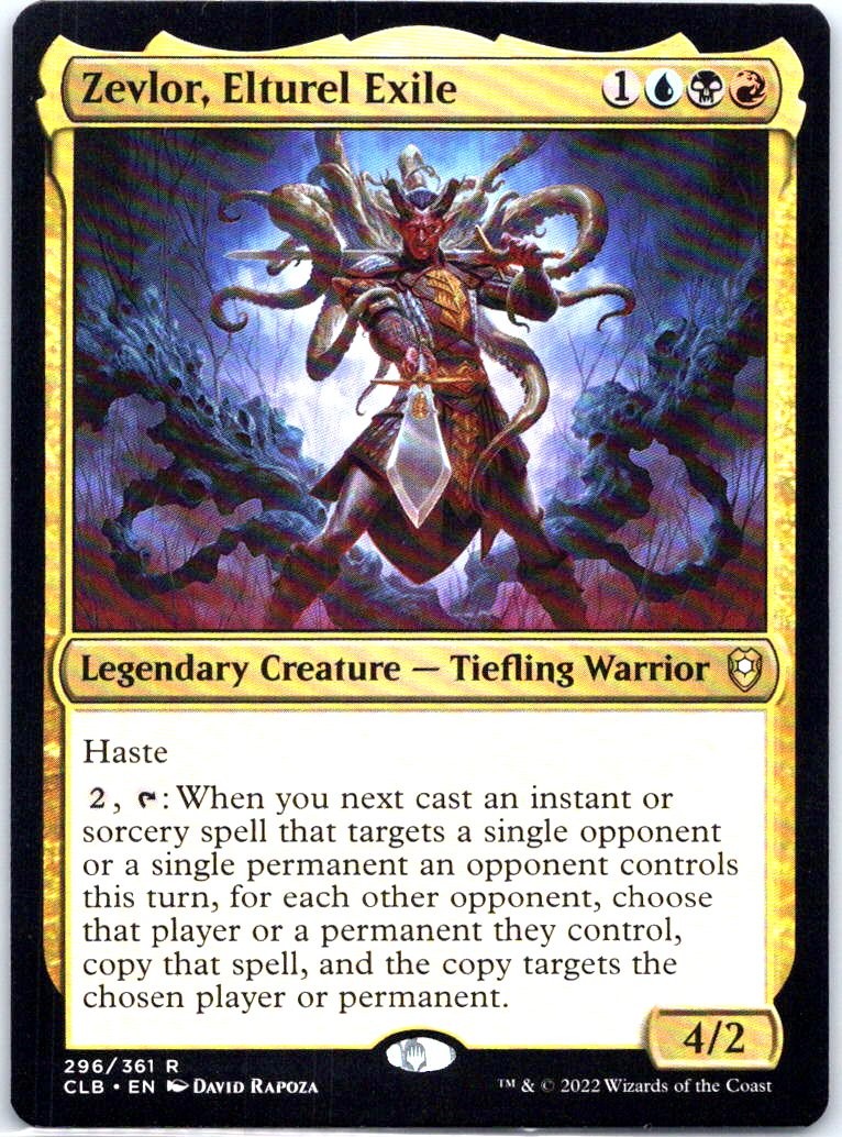 #296 Zevlor, Elturel Exile Commander Legends: Battle for Baldur's Gate Rare