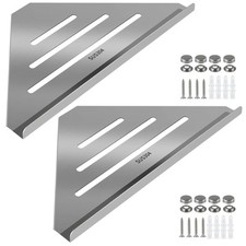 2 Pcs 304 Stainless Steel Corner Shelf with Screws, Triangle Shower Caddy, Wa...