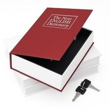 VaultBook - Hidden Book Safe with Lock and Key – Secure Storage Box for Cash,...