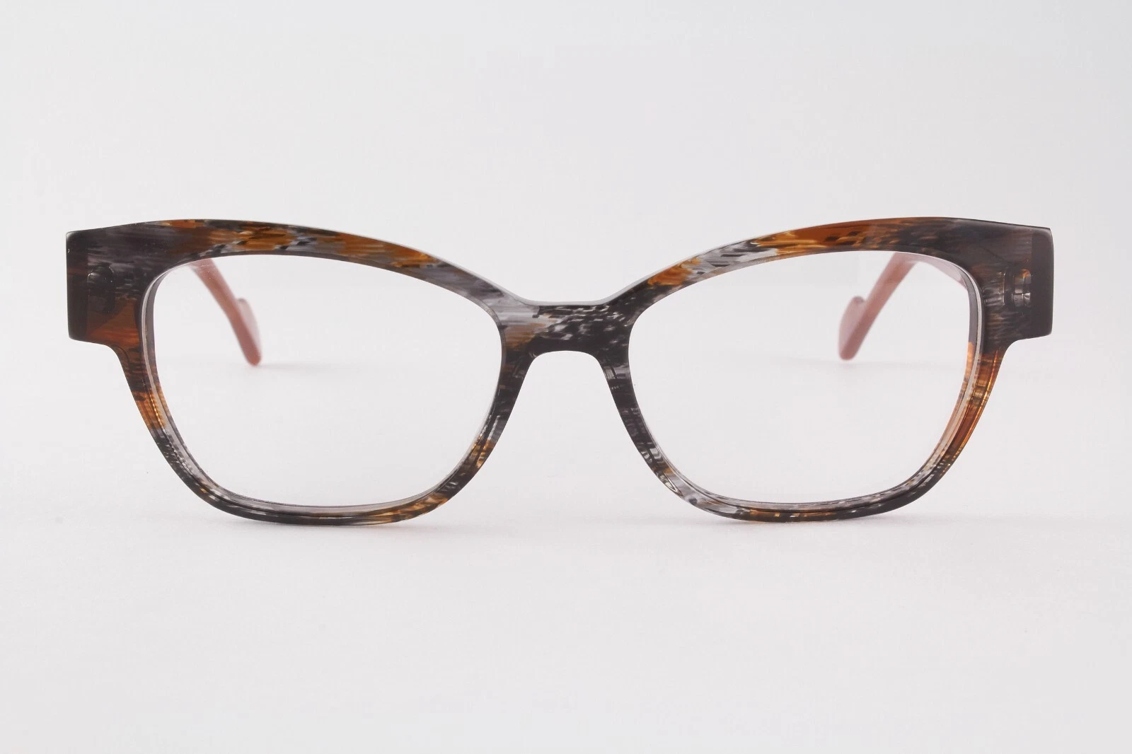 Rare Authentic Anne et Valentin VENISE 1455 50mm Brown Marble Cat Eye France