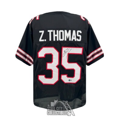 Zach Thomas Autographed Texas Tech Custom Black Football Jersey