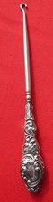 1811 Antique Button Hook Sterling Silver Made in Birmingham England 8 5/8" Long