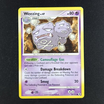 1995 weezing pokemon card value [1st Edition] #6 Prices | Japanese Holon Research Common Retreat cost Weezing 95/198 Chilling Reign Regular