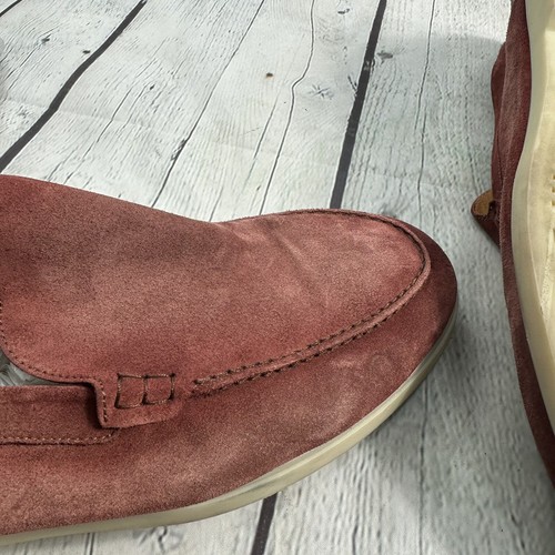Magnanni Hombres Beignet Mocasines Gamuza Zapatos Sin Cordones Borgoña Talla 13 - Imagen 7 de 11