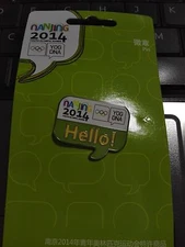 2014 NANJING YOUTH OLYMPIC GAMES OFFICIAL HELLO PIN