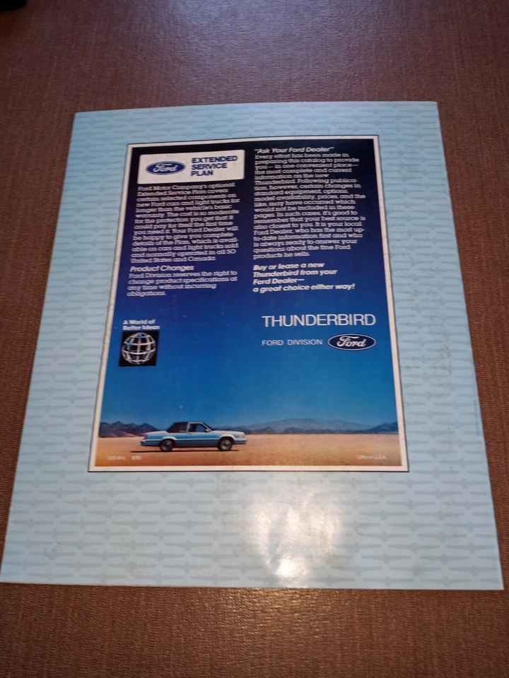 1981 Ford Thunderbird 16-page Original Car Sales Brochure Catalog | eBay