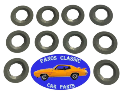 #ad Round Flat Push Nut 5 16quot; Stud Dia. 5 8quot; O.D. .059quot; Height .014quot; Thick 10pcs 495 $12.59