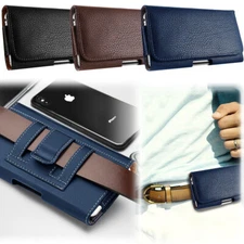 Premium Leather Belt Clip Horizontal Pouch Holster Case Cover For Apple iPhone