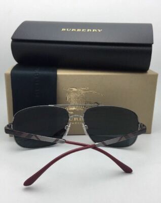 Burberry 80㎝　4点セット New BURBERRY Sunglasses B 3064 1008/87 60-17 135 Gunmetal Aviator