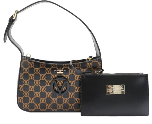 Valentino by Mario Valentino Kai Logo Monogram Shoulder Bag