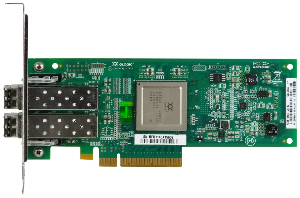 HP 489191-001 QLE2562-HP AJ764-63002 8GB DUAL PORT FC PCIe + 2x AJ718A - Bild 2 von 2