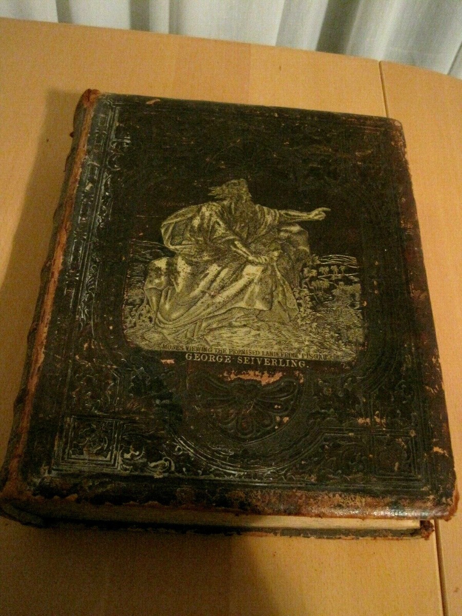 1874年「HOLY BIBLE 」キリスト 聖書 大型 アンティーク 12 【公式通販】