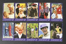 GUERNSEY 2003 MNH PRINCE WILLIAM 21st BIRTHDAY SET