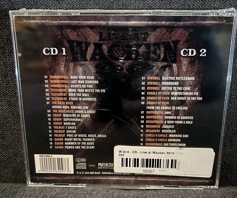 Live at Wacken 2012 [2 CDs] Saxon Hammerfall Testament - Bild 2 von 2
