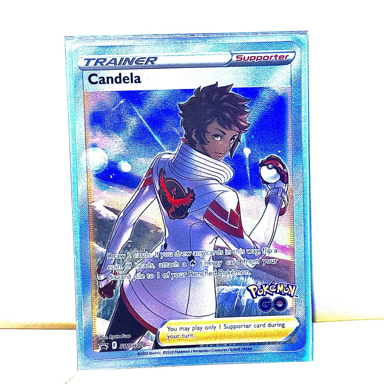 Candela Full Art Trainer Black Star Promo Holo Pokemon Card SWSH228 NM