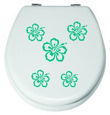 WC STICKER AUFKLEBER TATTOOS BAD TOILETTE Blumen Fliesen Fenster