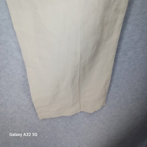Polo Ralph Lauren Beige LINEN BLEND 38x32 Straight Fit Chino Style Pants - Picture 14 of 20