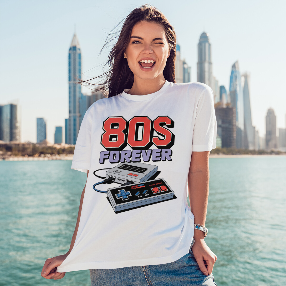 80S FOREVER Retro Gaming Console T-Shirt Nostalgic 80s Gift Tee