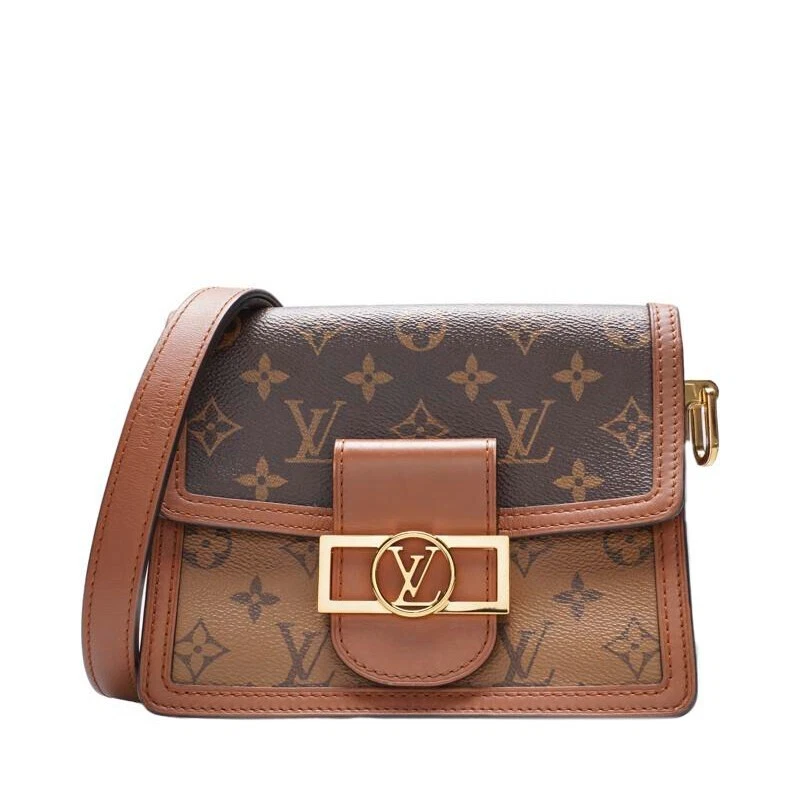 LOUIS VUITTON（LV） Louis Vuitton Mini Borsa a Tracolla Marrone Monogram Dauphine