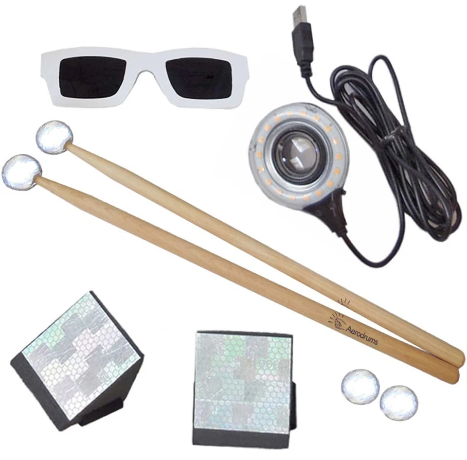 Aerodrums Schlagzeug + 2 Stk Stick-Reflektoren - Bild 4 von 4
