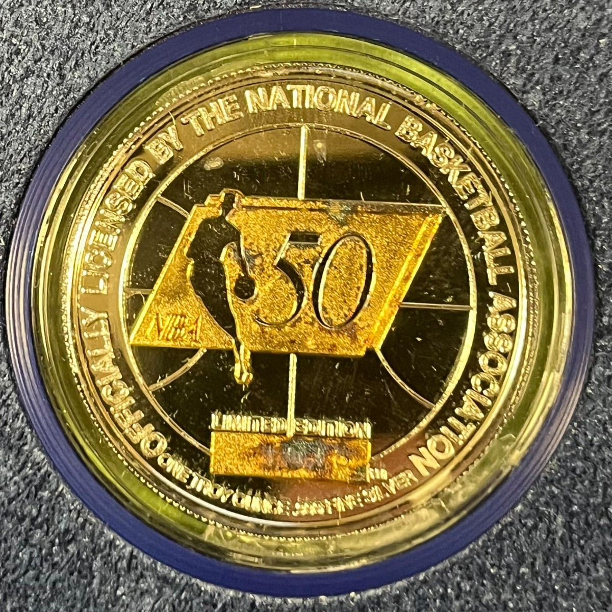 1997 NBA Finals Commemorative Coin Bulls vs Jazz .999 Silver