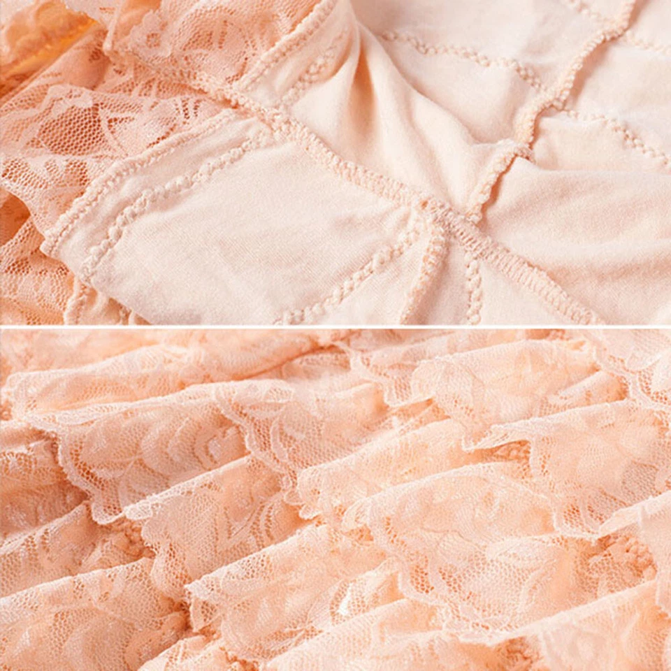 Para mujeres 6 Capas Encaje Bragas Sueltas Parte Inferior Delgada Ropa Interior Florers Pantalones Cortos Calzoncillos Foto 4 de 4
