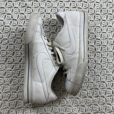 Nike Shoes Women 8.5 Sweet Classic Athletic Low Sneaker 354496-110 White Leather