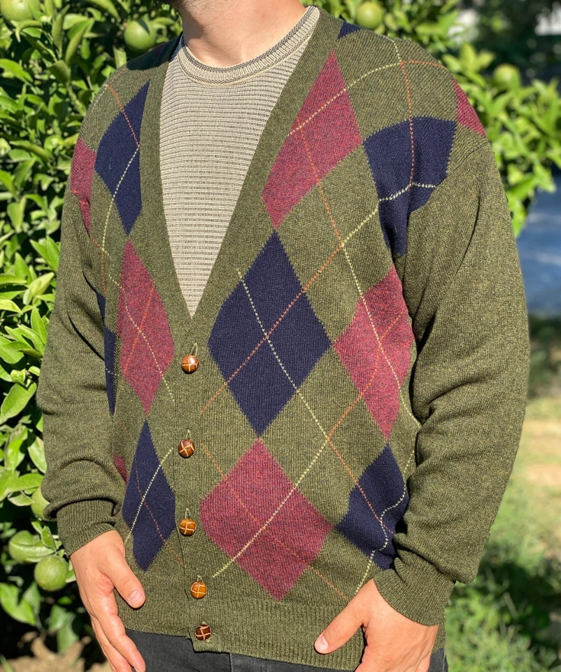 Pringle Of Scotland For Al Duca D'aosta Cardigan Knit Sweater Jumpe Size L 52 54 - Image 2 of 4