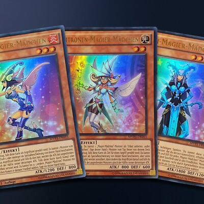 Magier Mädchen Set Neu! Apfel Zitronen Kiwi Ultra Rare Yugioh Deutsch