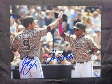 Jedd Gyorko Alexei Amarista San Diego Padres Signed Auto Autographed 8x10 Photo