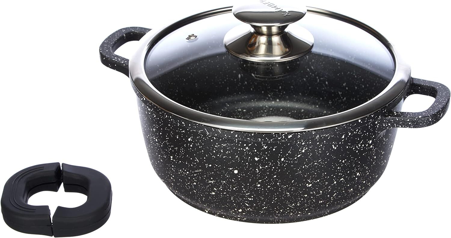 KAMBERG Pentola 20 cm, Ghisa di Alluminio, Rivestimento 20 x 20 x 9 cm