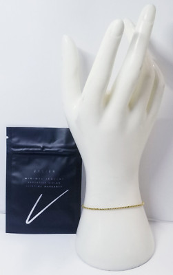 Vacier Gold Tone Square Chain Bracelet -VB24 | eBay