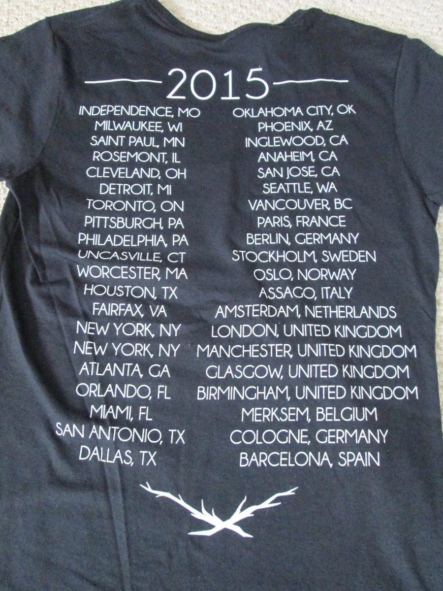 New Authentic Ariana Grande Honeymoon Tour Merch Black Tour City