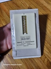 Rare vintage Metal General motors Delco Heat Thermometer Sign Churchville NY