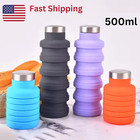 Collapsible Water Bottle, Outdoor Hiking Reusable Foldable Travel, BPA Free