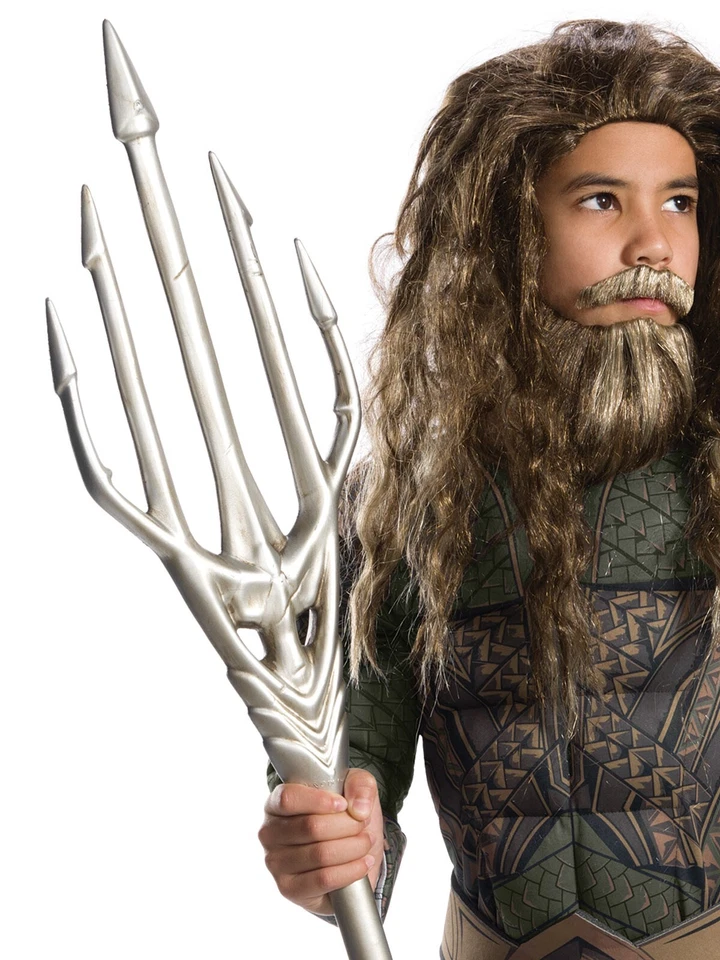 King Triton Aquaman Trident Plastic Silver Kids Costume Accessory - image 2 of 2
