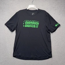 Nike Bank of America Shamrock Shuffle Shirt Mens Large Black Dri-Fit 2023
