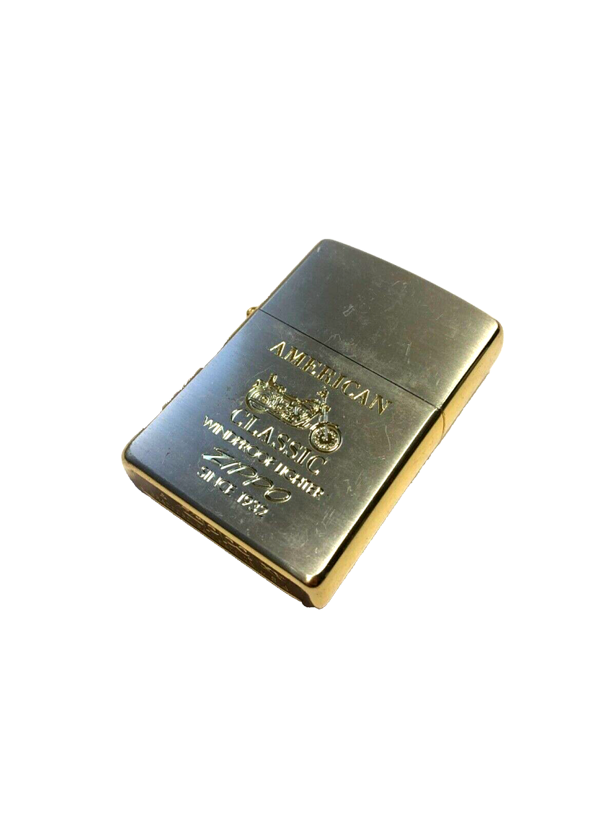 Zippo Zippo American Bike, Gold Stamped Made in 1999, SINCE