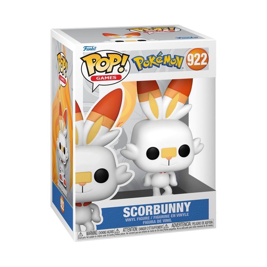 7024787 Merchandising Pokemon: Funko Pop! Games - Scorbunny (Vinyl Figure 922)