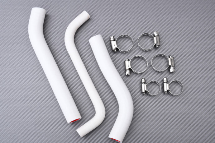 Durites de radiateur Honda TRX450R silicone premium blanc pour Sportrax 2006-2009