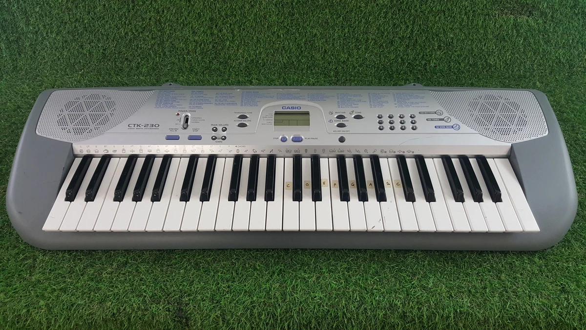 Casio CTK 230 Portable Electronic Keyboard 4 Octave Full Sized Keys 100 Tones