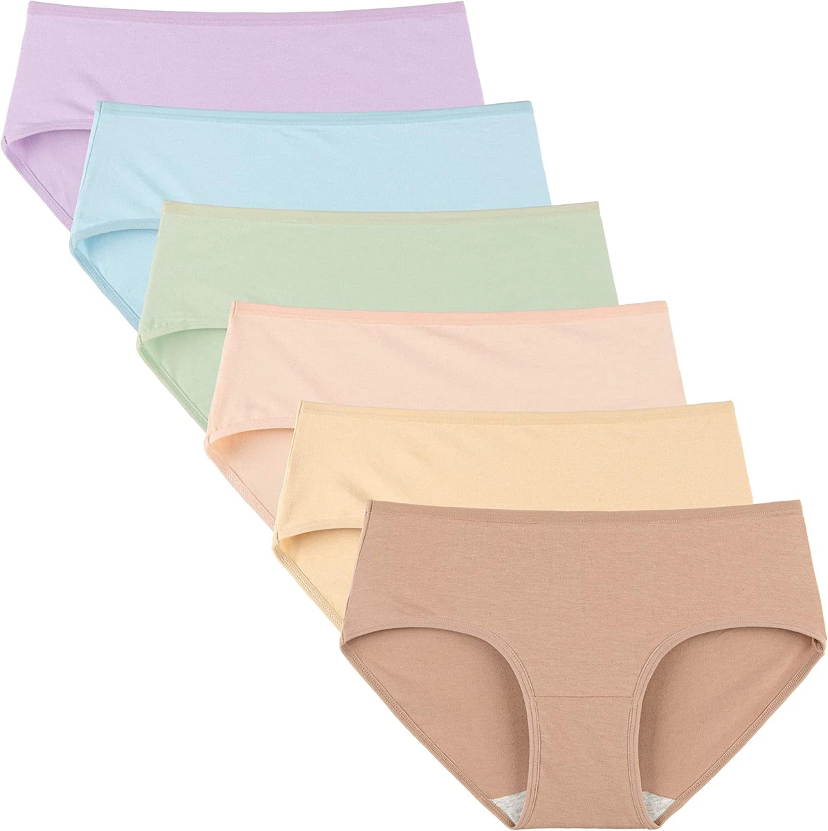 INNERSY Underwear for Women Soft Cotton Knickers Ladies Mid Rise