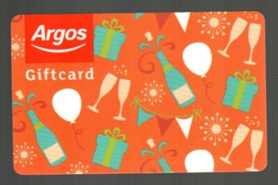ARGOS ( UK ) Celebration, Champagne, Balloons, Collectible Gift Card ...