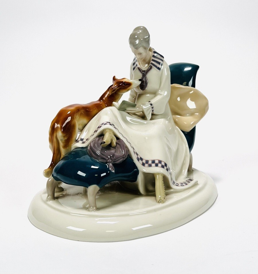 antique porcelain figurine goebel oeslau wilhelmsfeld signed lund